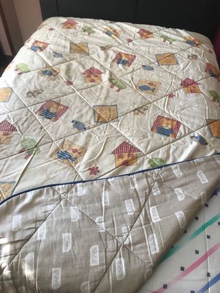 Edredones y sobrecama de cama de 90