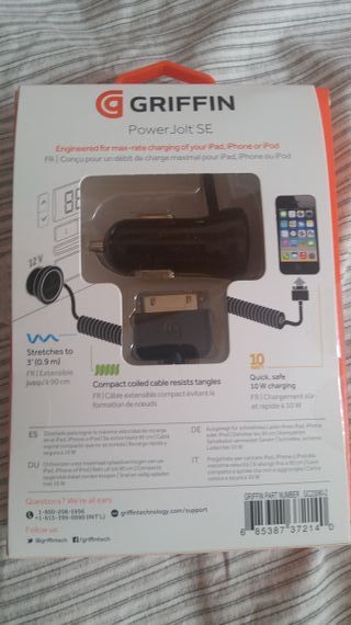 Cargador coche iPhone4/4S IPOD IPAD