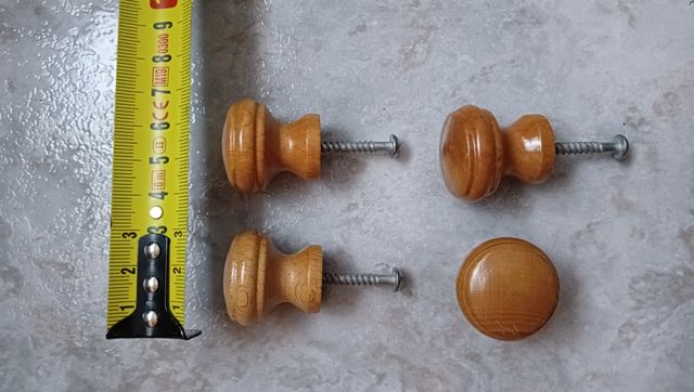 Tiradores pomos color madera