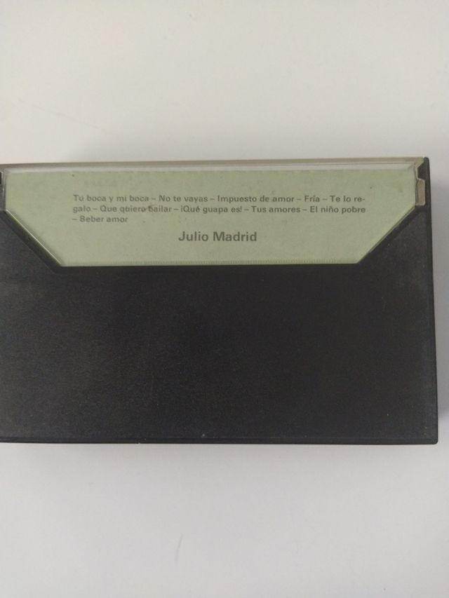 Cinta cassette "Julio Madrid"