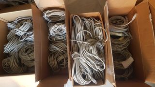 lote 100 cables RJ45 de 20 metros a 1,5m para AULA