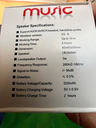 Altavoz Bluetooth 3 euros