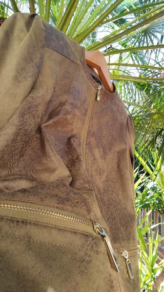 Biker o chaqueta Elogy verde caqui 
