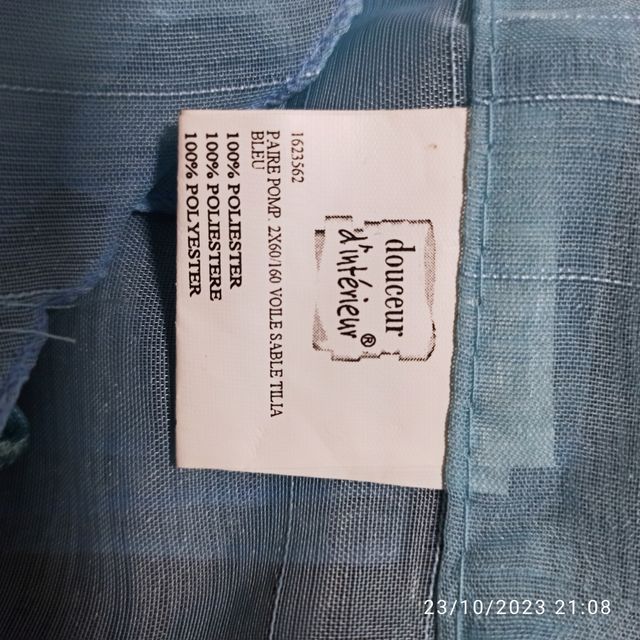 Tende colore azzurro/verde chiaro