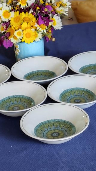 CUENCOS MUY ANTIGUOS, PORCELANA INGLESA