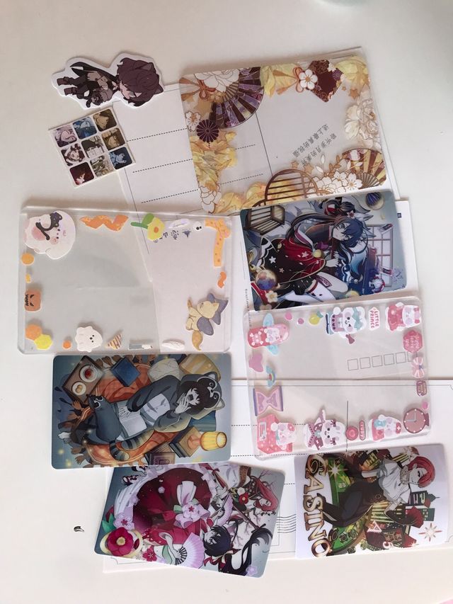 bungou stray dogs photocards y postcards