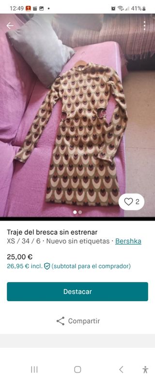 Traje del bresca sin estrenar