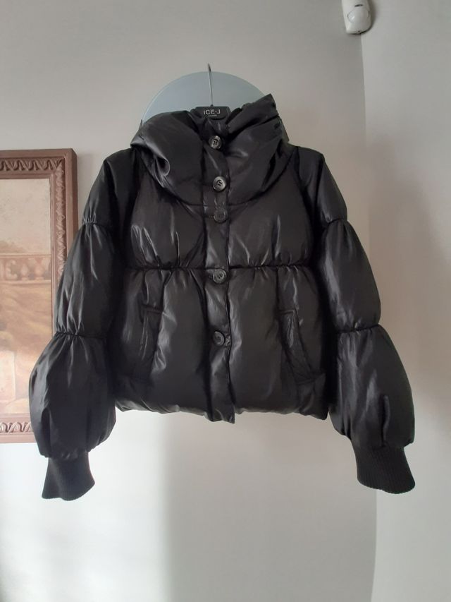 Piumino nero Sisley anni 14