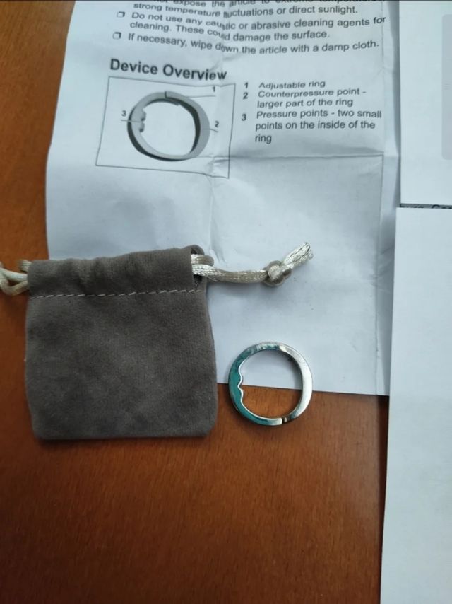 Anillo especial anti-ronquidos acero ino