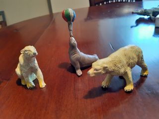 Figuras de goma circo Jecsan años 50