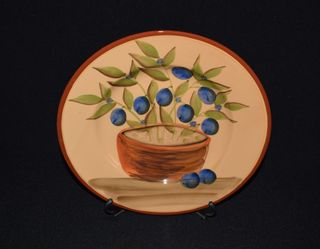 Prato decorativo em ceramica - vintage