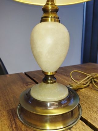 PIE lámpara de mesa de alabastro SOLO QUEDA UNO