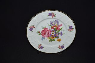 Prato decorativo porcelana decorado á mão