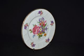 Prato decorativo porcelana decorado á mão