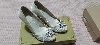 Zapatos novia color beige 