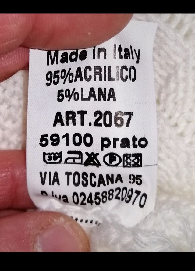 Maglione Bianco Made in Italy