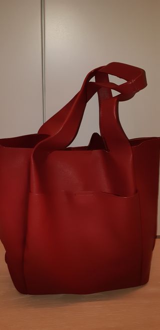  BOLSO GRANDE COLOR ROJO