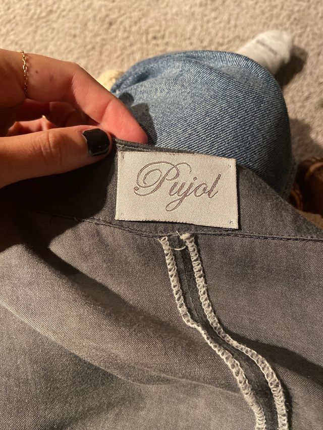 Cárdigan kaftan gris