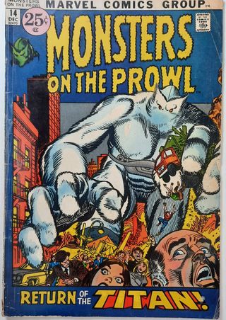 Cómic original USA Monsters on the prowl,#14, 1971