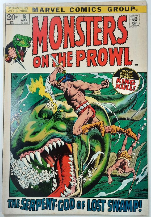 Cómic original USA Monsters on the prowl, #16,1972
