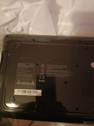 Pantalla televisión portátil.