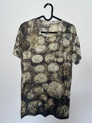 Camiseta estampado relojes