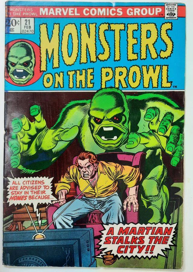 Cómic original USA Monsters on the prowl,#21, 1972