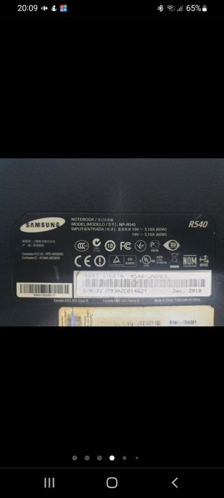 Portatil 15"Samsung i3/8Gb/SSD128GB/W10