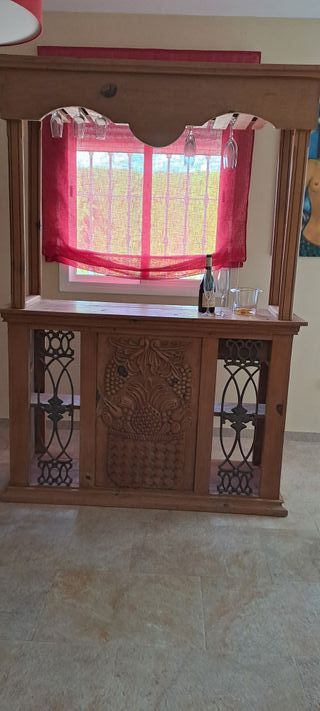 Mueble barra estilo rústico mexicano