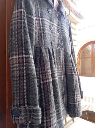 Abrigo gris cuadros💜 Grey plaid coat💜