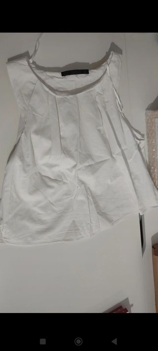 Blusa blanca de Zara talla S