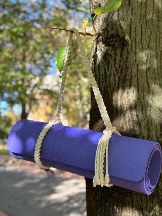 Porta esterillas macrame