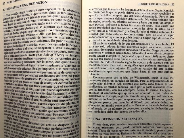 Historia de seis ideas - Władysław Tatarkiewicz de segunda mano por 12
