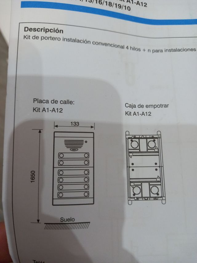 Caja empotrar tegui