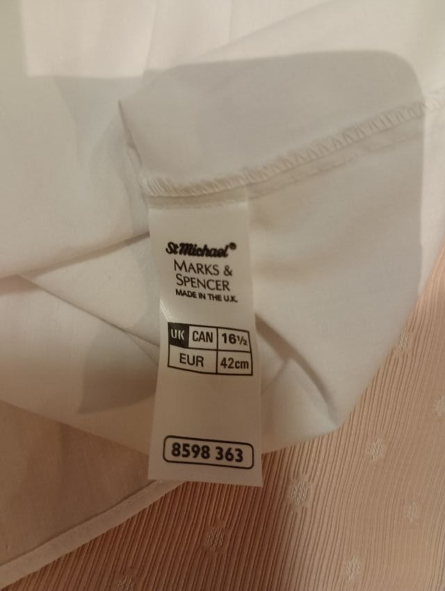 Camisa Blanca Manga larga T42 Marks & Spencer