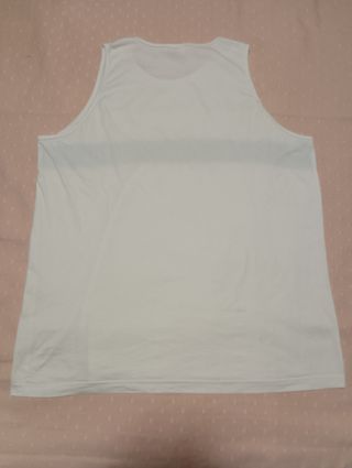 Camiseta Manga Corta Blanca Celeste Canda XXXL