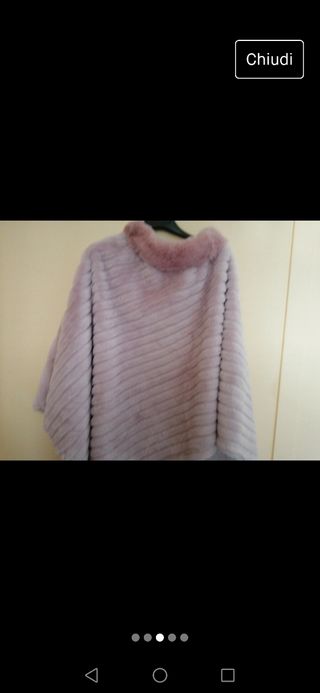 Scialle pelliccia donna