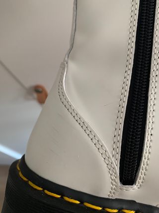 Botas blancas Dr Martens plataforma