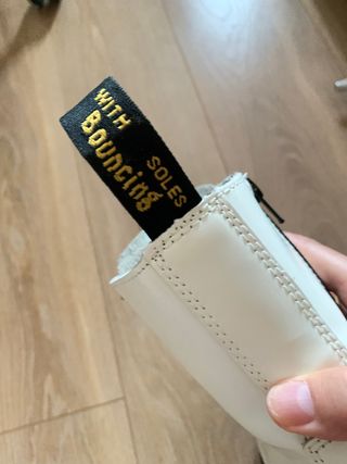 Botas blancas Dr Martens plataforma