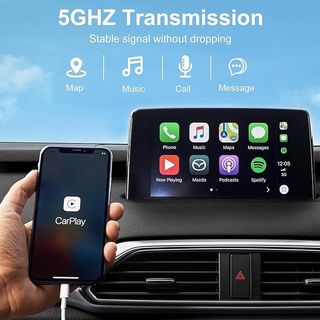 Adaptador CarPlay Inalambrico iPhone,5GHZ NUEVO