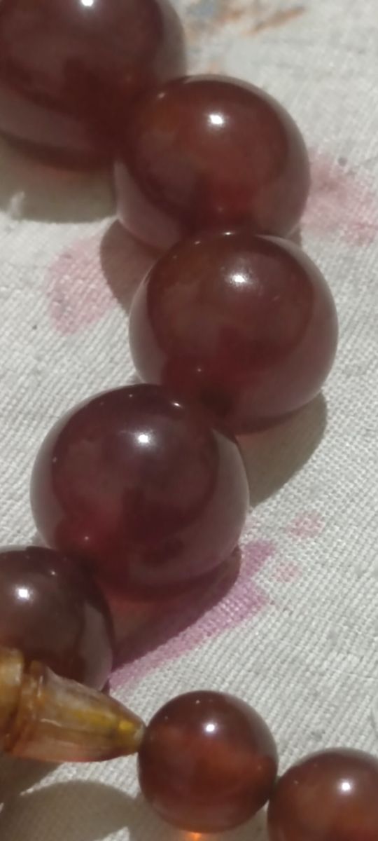 Collar Baquelita color miel