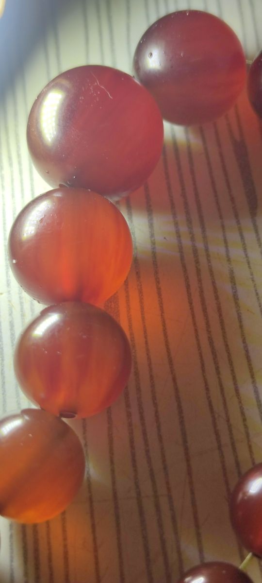 Collar Baquelita color miel