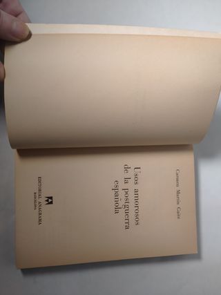USOS AMOROSOS DE LA POSTGUERRA ESPAÑOLA.