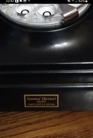 Standard eléctrica etiqueta teléfono 