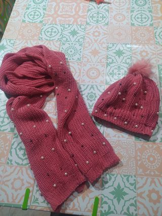 Conjunto gorro y bufanda 