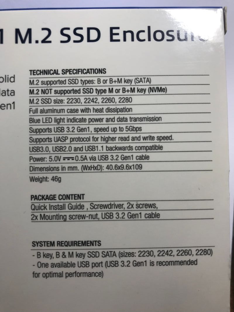 CARCASA M.2 SSD SATA EWENT EW7023 afbeelding 3