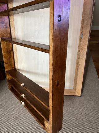 espejo madera armario