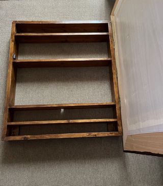 espejo madera armario