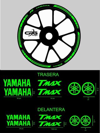 PEGATINAS LLANTAS TMAX Y PARA MAS MODELOS