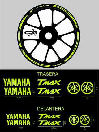 PEGATINAS LLANTAS TMAX Y PARA MAS MODELOS